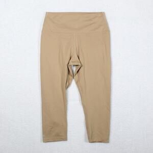 Nobull Leggings Womens Size Medium Tan Athletic Gym Yoga Workout Crossfit